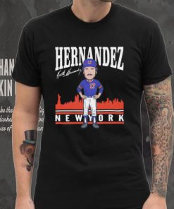Keith Hernandez number 17 New York Mets baseball player signature skyline shirt