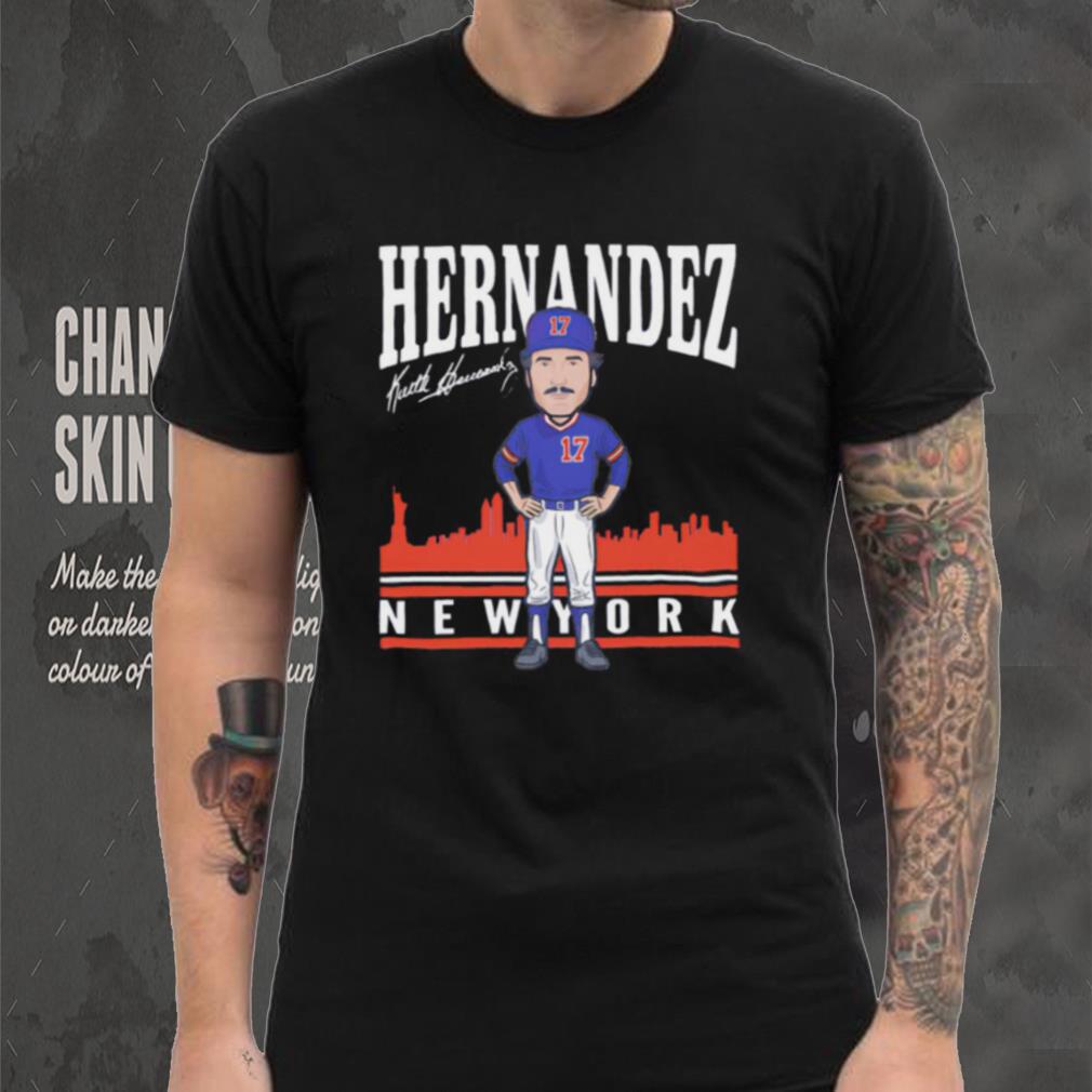 Keith Hernandez number 17 New York Mets baseball player signature skyline shirt Keith Hernandez number 17 New York Mets baseball player signature skyline shirt