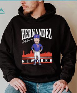 Keith Hernandez number 17 New York Mets baseball player signature skyline shirt