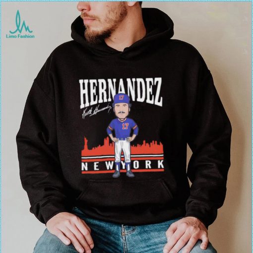 Keith Hernandez number 17 New York Mets baseball player signature skyline shirt