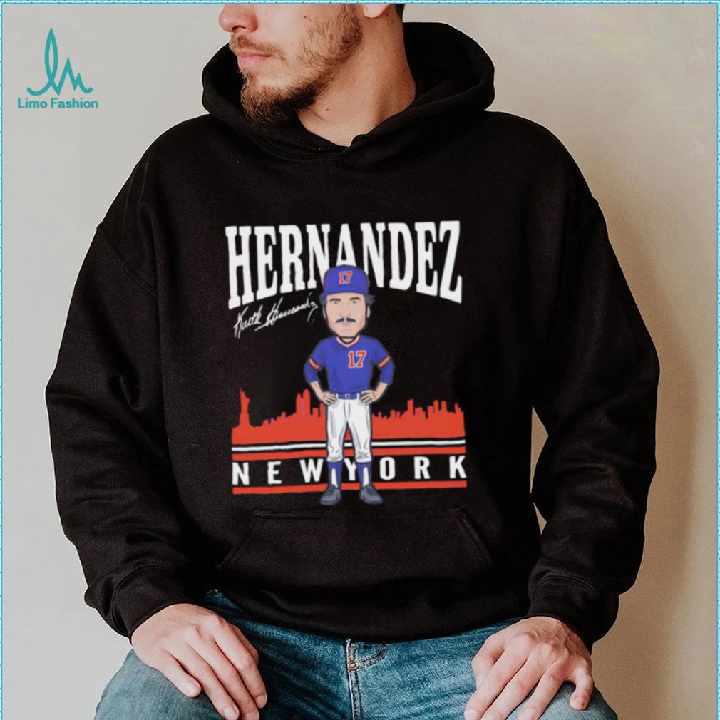 Keith Hernandez number 17 New York Mets baseball player signature skyline shirt Keith Hernandez number 17 New York Mets baseball player signature skyline shirt