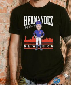 Keith Hernandez number 17 New York Mets baseball player signature skyline shirt