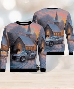 Kentucky State Police Car Ugly Christmas Sweater