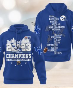 Kentucky Wildcats 2023 Gator Bowl Champions Hoodie T Shirt