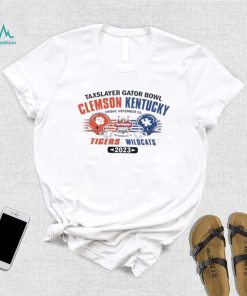 Kentucky Wildcats Vs Clemson Tigers 2023 Taxslayer Gator Bowl Head To Head Shirt