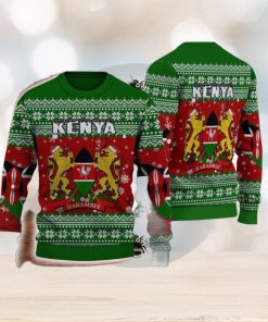 Kenya Knitted Sweater Style All Over Print For Men And Women Gift Christmas Holiday