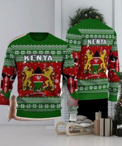 Kenya Knitted Sweater Style All Over Print For Men And Women Gift Christmas Holiday