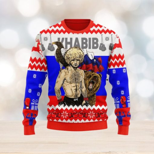 Khabib Nurmagomedov Ugly Christmas Sweater Christmas Gift For Men And Women