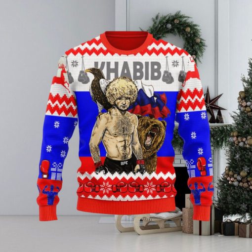 Khabib Nurmagomedov Ugly Christmas Sweater Christmas Gift For Men And Women