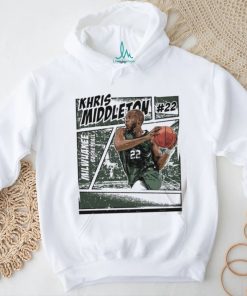 Khris Middleton 22 Milwaukee Bucks basketball comic shirt