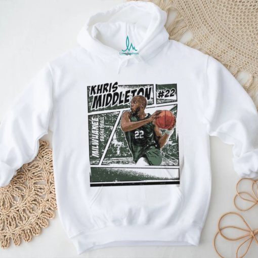 Khris Middleton 22 Milwaukee Bucks basketball comic shirt