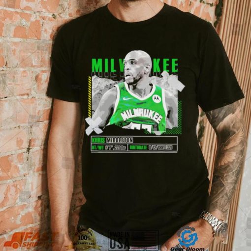 Khris Middleton Milwaukee Bucks basketball player pose paper gift shirt