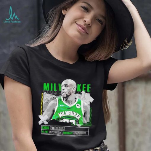 Khris Middleton Milwaukee Bucks basketball player pose paper gift shirt