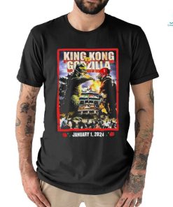King Kong vs Godzilla 2024 Rose Bowl Game Michigan Vs Alabama Shirt
