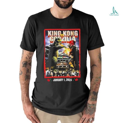 King Kong vs Godzilla 2024 Rose Bowl Game Michigan Vs Alabama Shirt