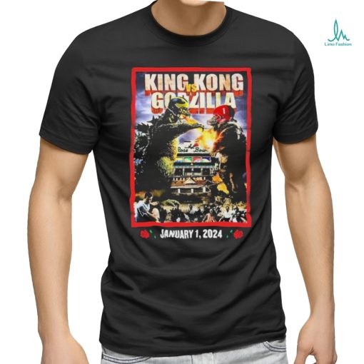 King Kong vs Godzilla 2024 Rose Bowl Game Michigan Vs Alabama Shirt