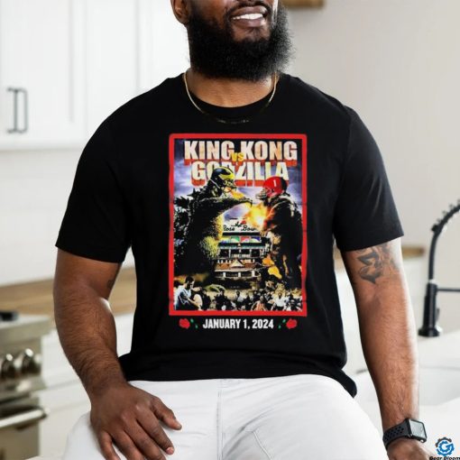 King Kong vs Godzilla 2024 Rose Bowl Game Michigan Vs Alabama Shirt