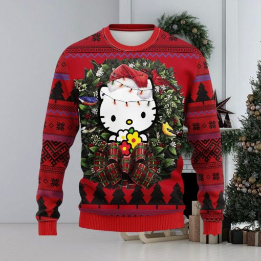 Kitty Noel Mc Thanksgiving Women Mens Ugly Christmas 3D Knitted Sweater