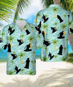 Kneeboarding Silhouette Hawaiian Shirt