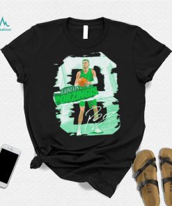 Kristaps Porzingis number 8 Boston Celtics basketball player pose rough shirt