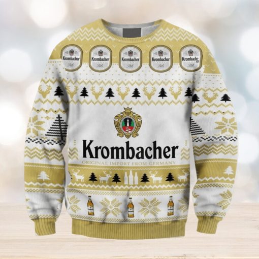 Krombacher Beer Print Christmas Sweater