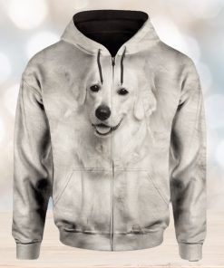 Kuvasz Cute Dog Face 3D Printed Hoodie