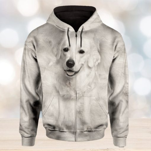 Kuvasz Cute Dog Face 3D Printed Hoodie