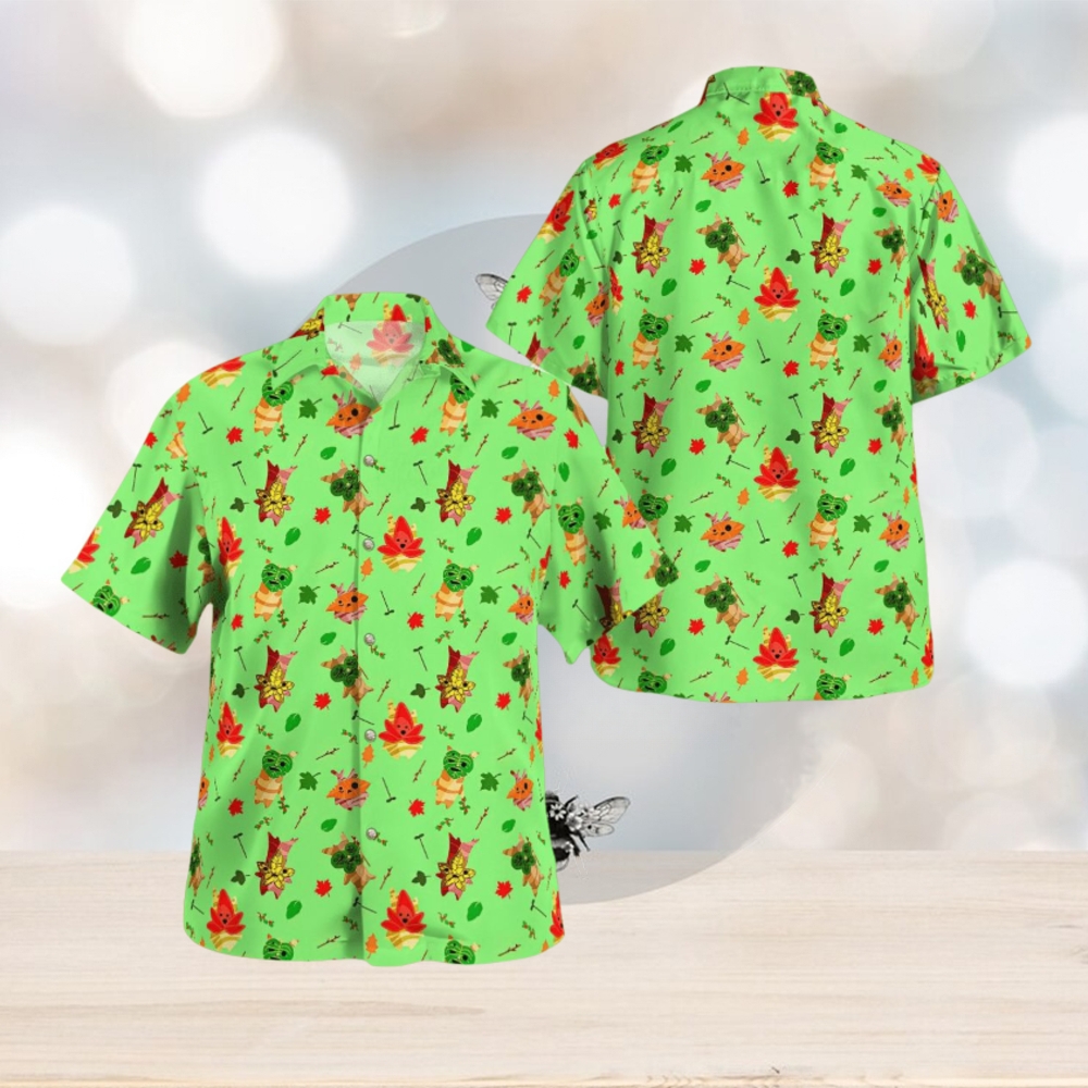 LEGEND OF ZELDA KOROK HAWAIIAN SHIRT LEGEND OF ZELDA KOROK HAWAIIAN SHIRT