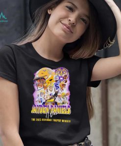 LSU Tigers Jayden Daniels the 2023 Heisman trophy winner signature shirt