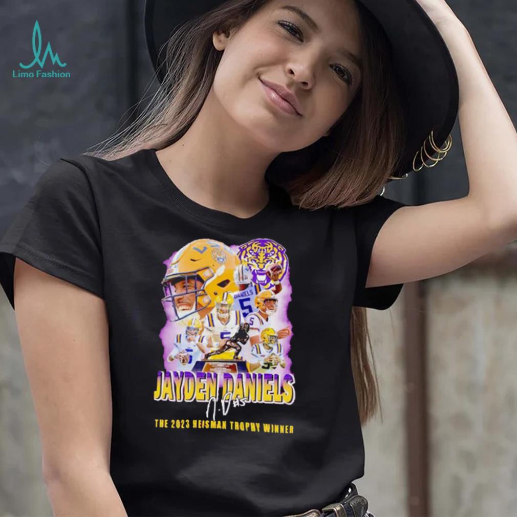 LSU Tigers Jayden Daniels the 2023 Heisman trophy winner signature shirt LSU Tigers Jayden Daniels the 2023 Heisman trophy winner signature shirt