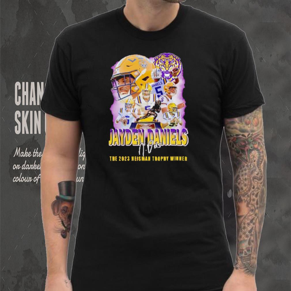LSU Tigers Jayden Daniels the 2023 Heisman trophy winner signature shirt LSU Tigers Jayden Daniels the 2023 Heisman trophy winner signature shirt