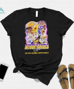 LSU Tigers Jayden Daniels the 2023 Heisman trophy winner signature shirt