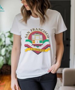 Large 80s San Francisco California Cable Car T Shirt