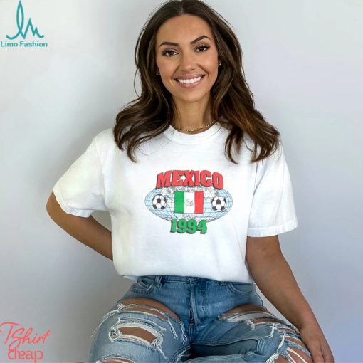 Large 90s Mexico FIFA Soccer World Cup T Shirt
