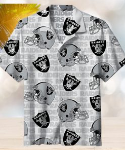 Las Vegas Raiders Football Floral Aloha Hawaiian Shirt Summer Vacation
