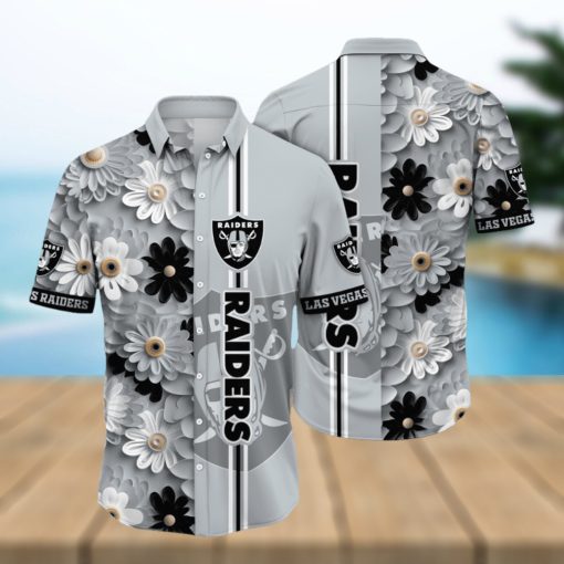 Las Vegas Raiders Hawaii Shirt Flower Sporty And Stylish