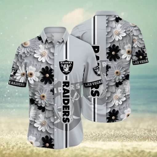 Las Vegas Raiders Hawaii Shirt Flower Sporty And Stylish