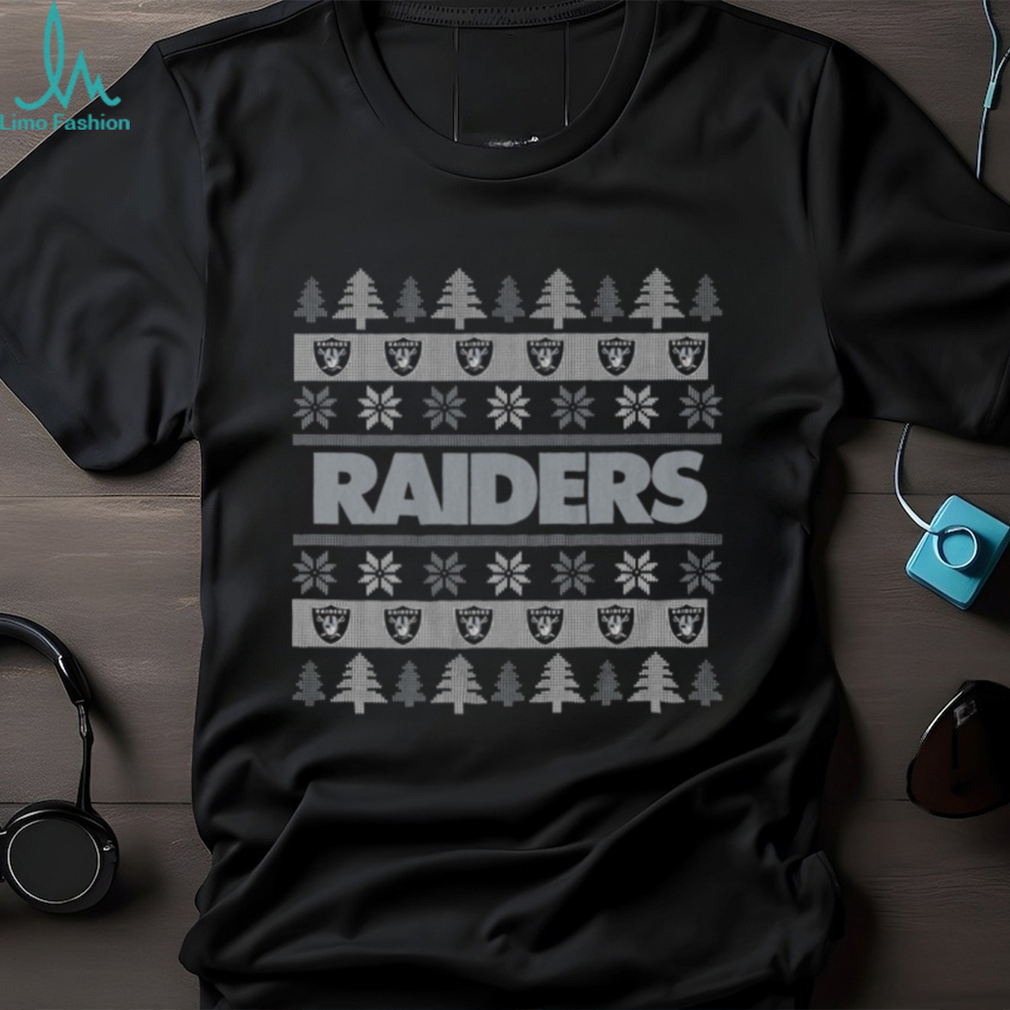 Las Vegas Raiders Holiday Christmas Tree T Shirt Las Vegas Raiders Holiday Christmas Tree T Shirt