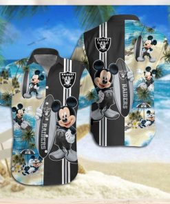 Las Vegas Raiders Mickey Mouse Hawaiian Shirt