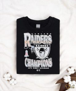 Las Vegas Raiders Mitchell And Ness Nba 77 Afc West Division Vintage Muscle T Shirt