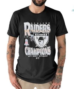 Las Vegas Raiders Mitchell And Ness Nba 77 Afc West Division Vintage Muscle T Shirt