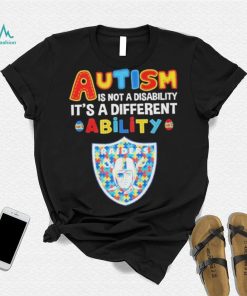 Las Vegas Raiders NFL Autism Is Not A Disability 2024 Shirt