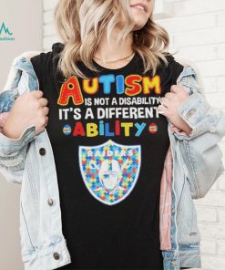 Las Vegas Raiders NFL Autism Is Not A Disability 2024 Shirt, hoodie, sweater, long sleeve and tank top Las Vegas Raiders NFL Autism Is Not A Disability 2024 Shirt