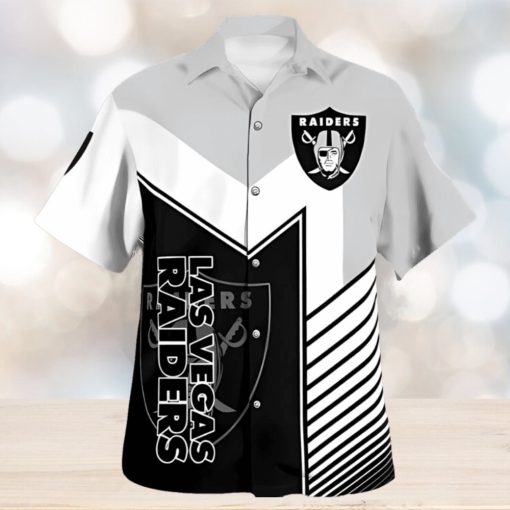 Las Vegas Raiders Standard Floral 3D Hawaiian Shirt Best For Fans Beach Gift For Men And Women