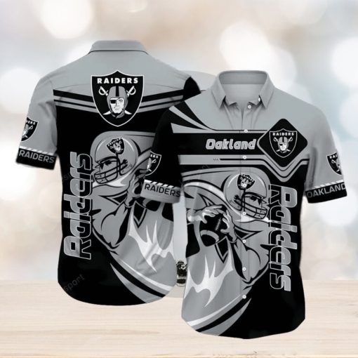 Las Vegas Raiders Standard Paradise Hawaiian Shirt