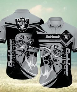 Las Vegas Raiders Standard Paradise Hawaiian Shirt