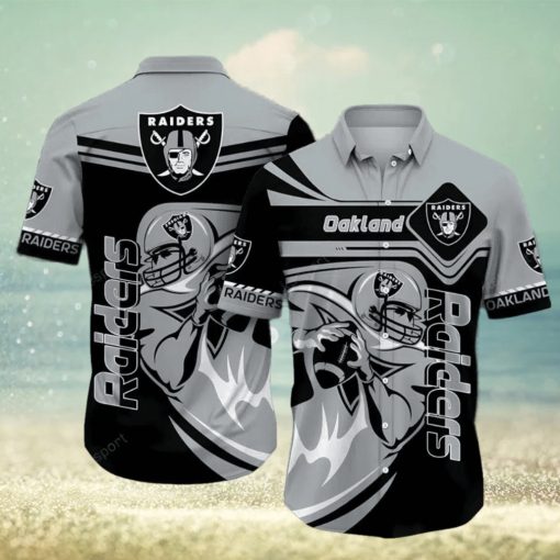 Las Vegas Raiders Standard Paradise Hawaiian Shirt