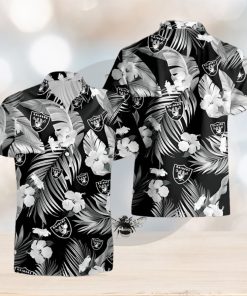 Las Vegas Raiders Tropical Flowers For Fans Hawaiian Shirt