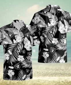 Las Vegas Raiders Tropical Flowers For Fans Hawaiian Shirt