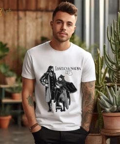 Laszlo And Nadja Bats Black White T Shirt